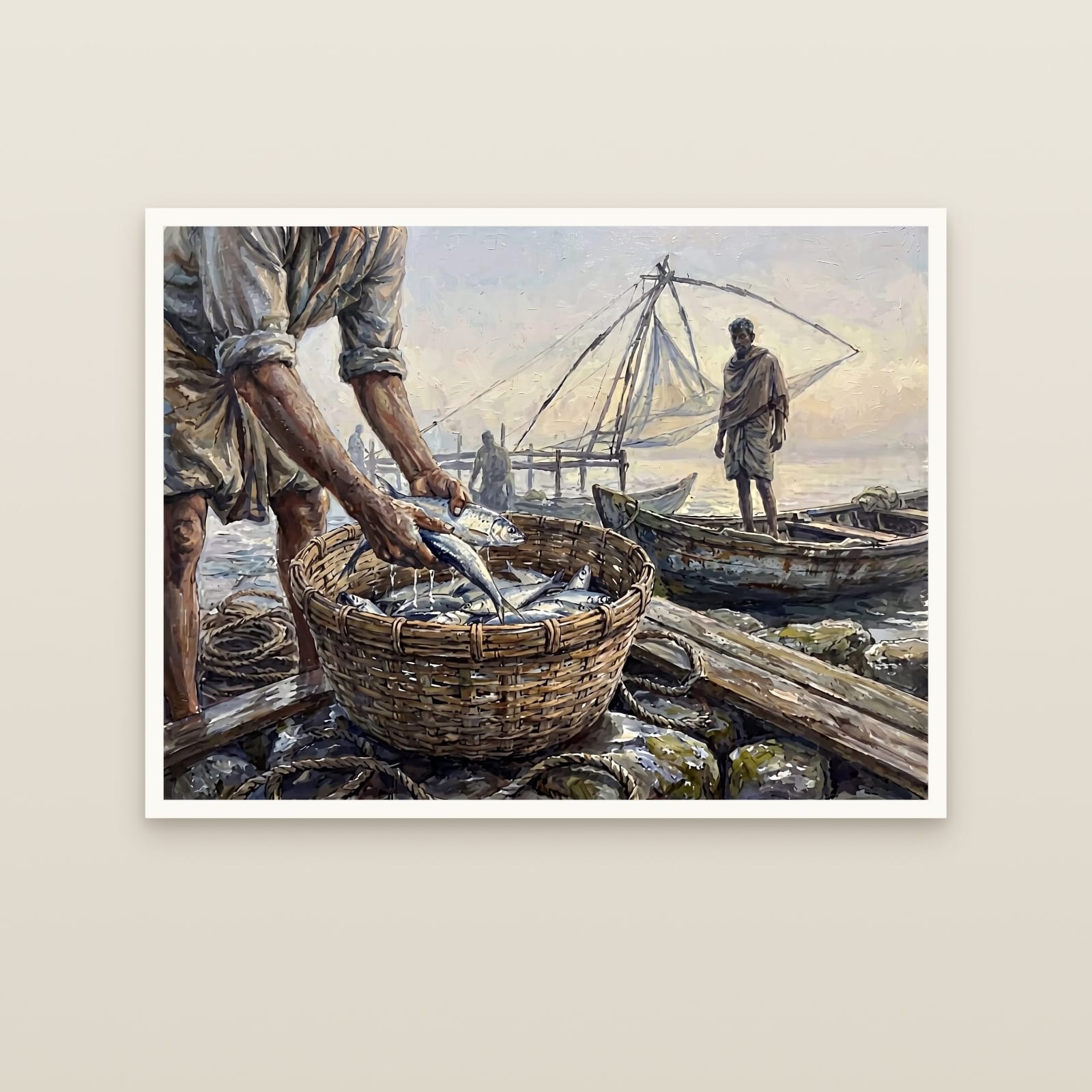 Cheena Vala, Basket First: Oil (unframed print)