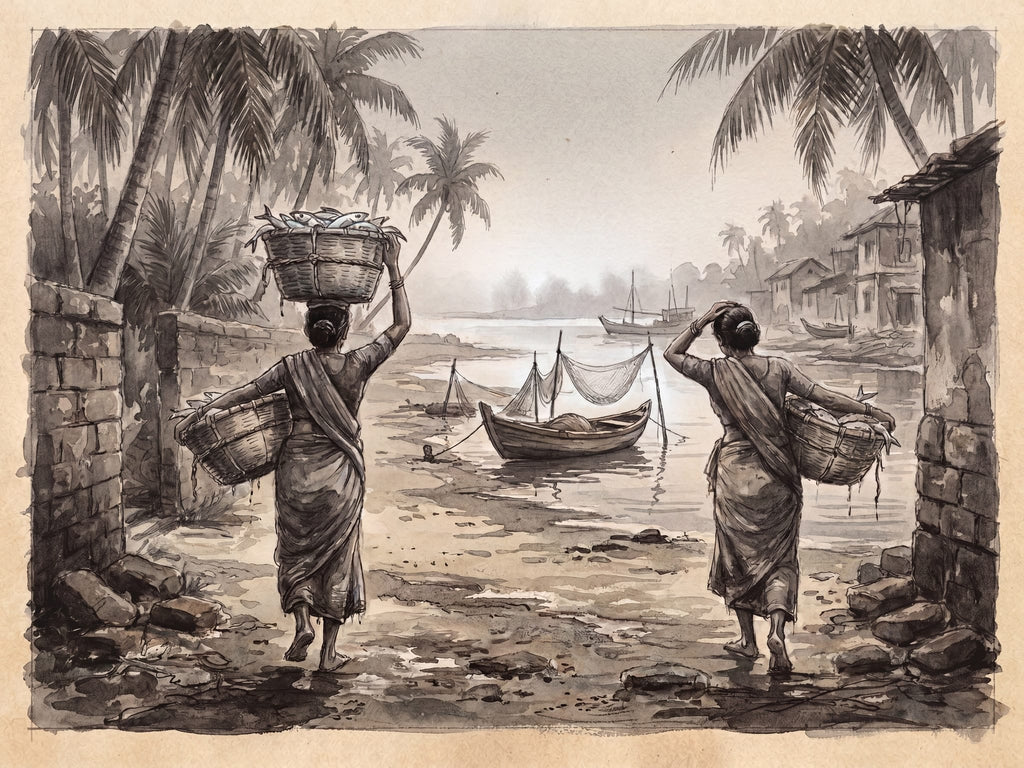 Tonse to Malpe, Baskets Homeward: Charcoal
