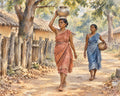 Bastar Village Path | Watercolour Art Print