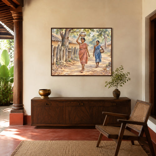 Bastar Village Path | Watercolour Art Print