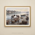 Goan Fisherwomen at the Riverside Market: Oil