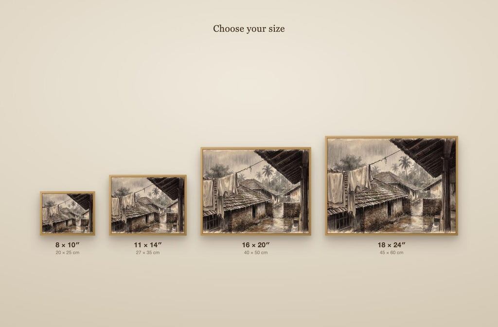 Laundry Under the Mangalore Eaves size guide