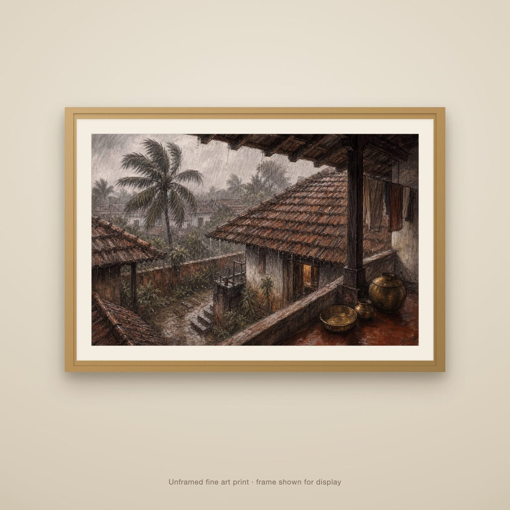 Mangalore Tile Roofs in Monsoon
