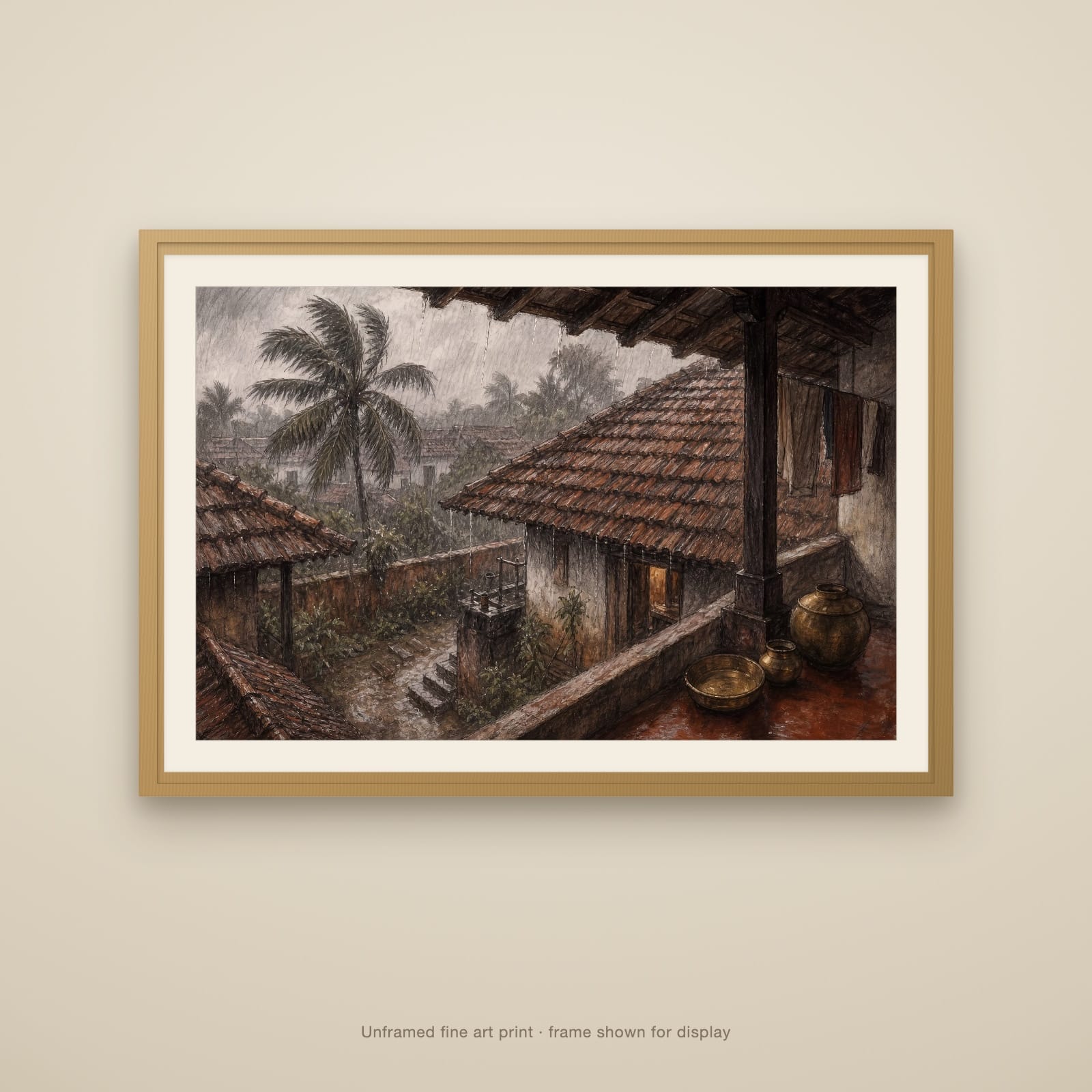 Mangalore Tile Roofs in Monsoon