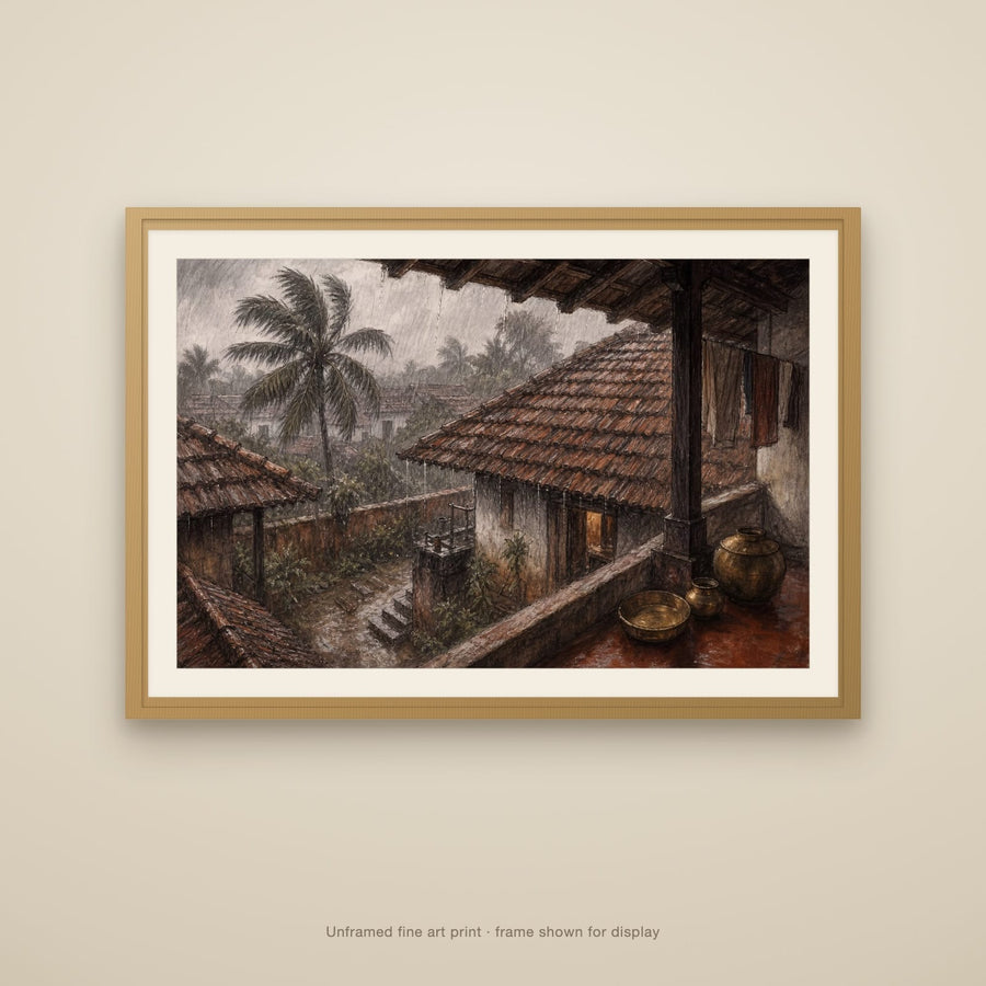 Mangalore Tile Roofs in Monsoon