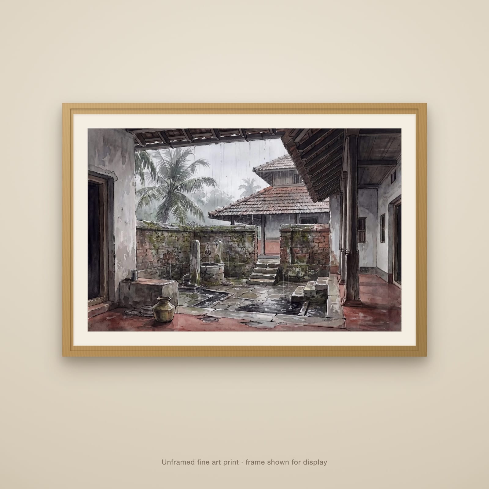 The Courtyard Well in Monsoon